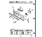 White-Westinghouse SC560JXW3 console and control parts diagram