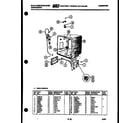 White-Westinghouse SC560JXW3 tub and frame parts diagram