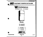 White-Westinghouse RT120GLW4 cover diagram