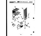 White-Westinghouse RT120GLW4 system and automatic defrost parts diagram