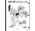 White-Westinghouse RT123GLWA system and automatic defrost parts diagram