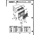 White-Westinghouse AC064L7A1 cabinet parts diagram