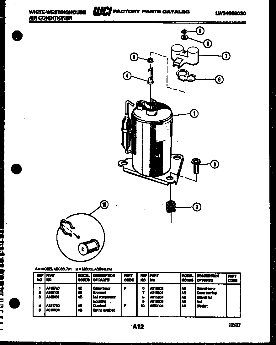 Compressor parts
