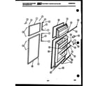 White-Westinghouse RT164HLW0 door parts diagram