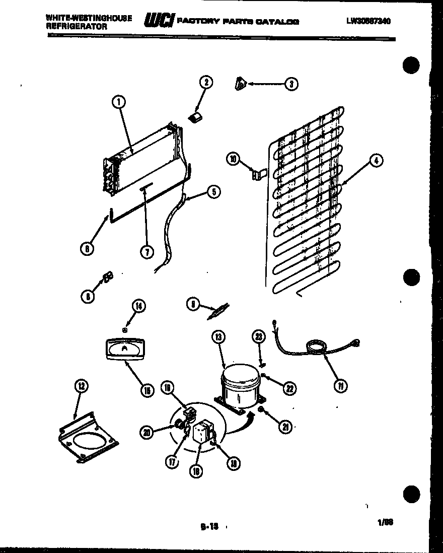 System and automatic defrost parts