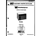 White-Westinghouse AH074K7T2 front cover diagram