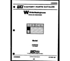 White-Westinghouse AC059K7B2 front cover diagram