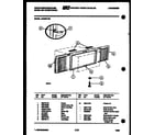 White-Westinghouse AC059K7B2 cabinet and installation parts diagram