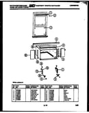 Cabinet and installation parts