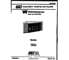 White-Westinghouse AC053L7A1 front cover diagram