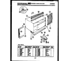White-Westinghouse AC053L7A1 cabinet and installation parts diagram