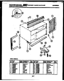 Cabinet and installation parts