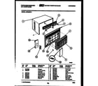 White-Westinghouse AC064M7A1 cabinet parts diagram