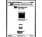 White-Westinghouse KF204KDW0 cover diagram