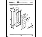 White-Westinghouse RS226GCV2 freezer door parts diagram