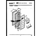 White-Westinghouse RS226GCD2 refrigerator door parts diagram