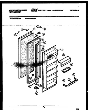 Refrigerator door parts