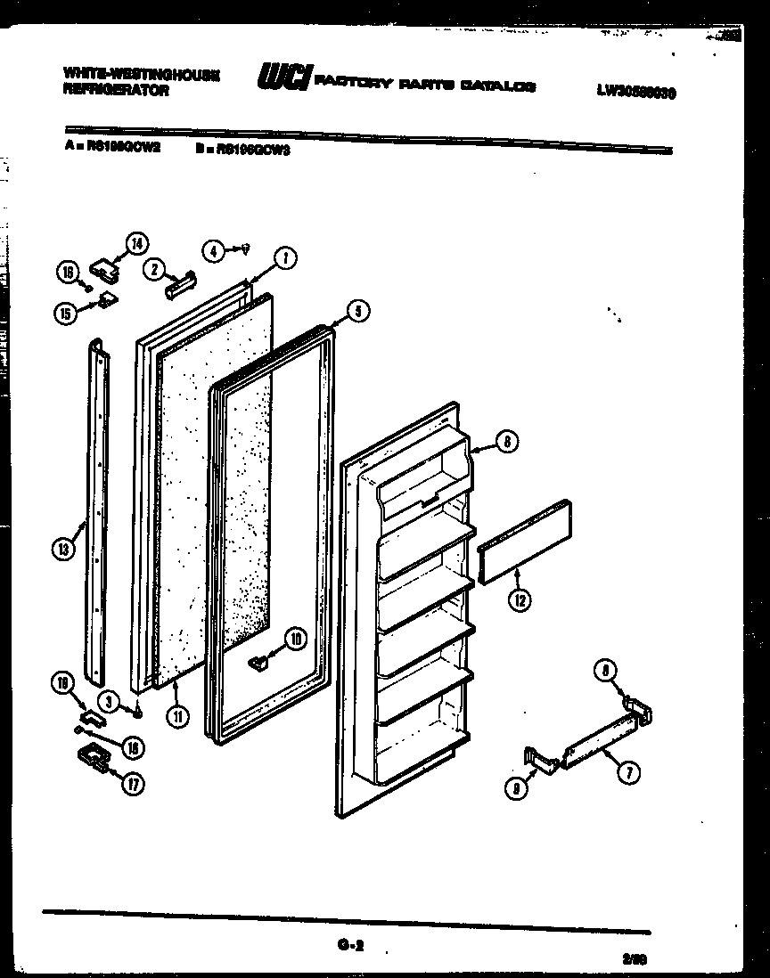 Freezer door parts