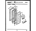 White-Westinghouse RS196GCH3 refrigerator door parts diagram