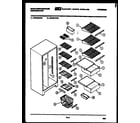 White-Westinghouse RS196GCV2 shelves and supports diagram