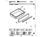 White-Westinghouse KF520GDW3 drawer parts diagram