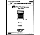 White-Westinghouse KF400GDW3 cover diagram