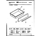 White-Westinghouse KF400GDF3 drawer parts diagram