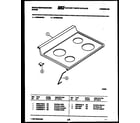 White-Westinghouse KF560GDV4 cooktop parts diagram