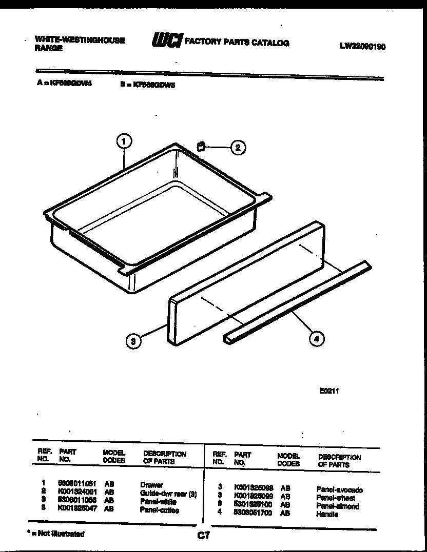 DRAWER PARTS