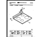 White-Westinghouse KF330JDD1 cooktop parts diagram