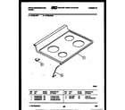 White-Westinghouse KF320JDD1 cooktop parts diagram