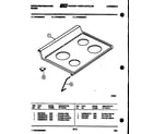 White-Westinghouse KF450GDW4 cooktop parts diagram