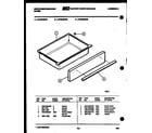 White-Westinghouse KF450GDD4 drawer parts diagram