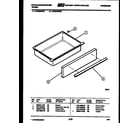 White-Westinghouse KF460GDV5 drawer parts diagram