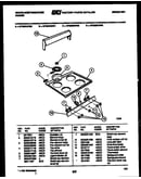 Backguard and cooktop parts