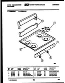 Backguard and cooktop parts