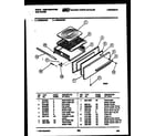 White-Westinghouse GF204KXW0 broiler drawer parts diagram