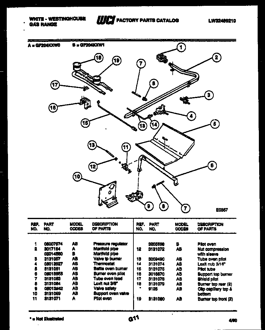 Burner, manifold and gas control