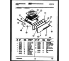 White-Westinghouse GF300KXD0 broiler drawer parts diagram