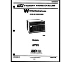 White-Westinghouse AH09EK2T2 front cover diagram