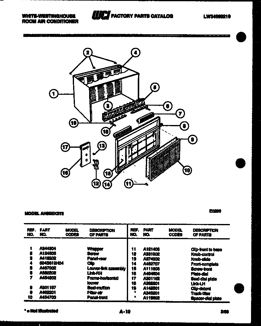 Cabinet parts