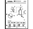 White-Westinghouse AH09EK2T2 compressor parts diagram