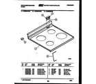 White-Westinghouse KF590HDD3 cooktop parts diagram