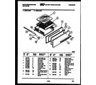White-Westinghouse GF201KXD1 broiler drawer parts diagram