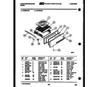 White-Westinghouse GF600KXD1 broiler drawer parts diagram