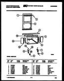 Cabinet and installation parts