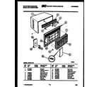 White-Westinghouse AC057L7A1 cabinet parts diagram
