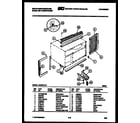 White-Westinghouse AC057L7A1 cabinet and installation parts diagram