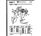 White-Westinghouse ED308K2 water and condensing parts diagram