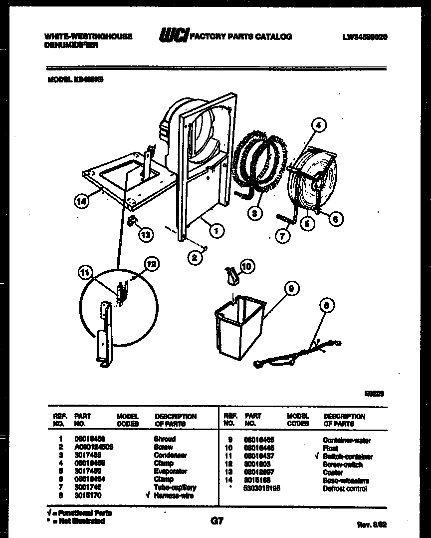 WATER AND CONDENSING PARTS